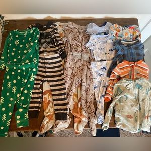 Lot bundle of 2T toddler pajamas - 10 pairs